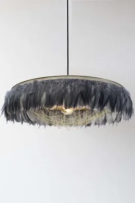 Coldharbour Lights Gloria Feather Shade - Grey