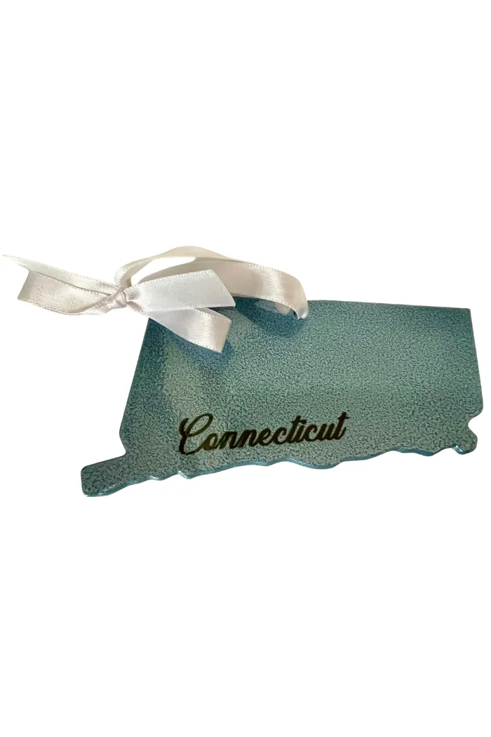 Connecticut Metal Ornament
