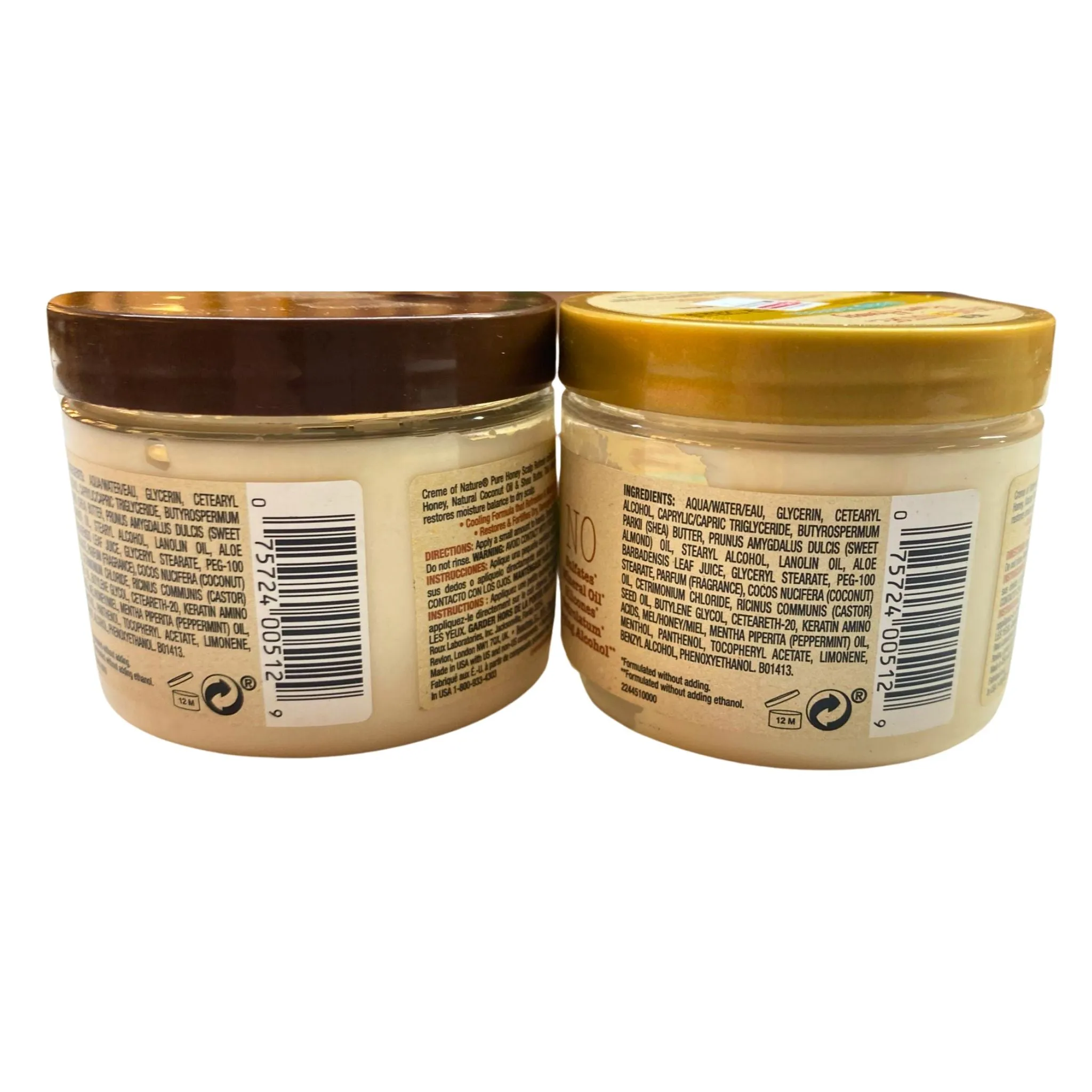 Creme Of Nature Pure Honey Scalp Refresh Restorative Daily Scalp Cream For Dry Scalp & Protective Styles 4.7OZ (50 Pcs Lot)