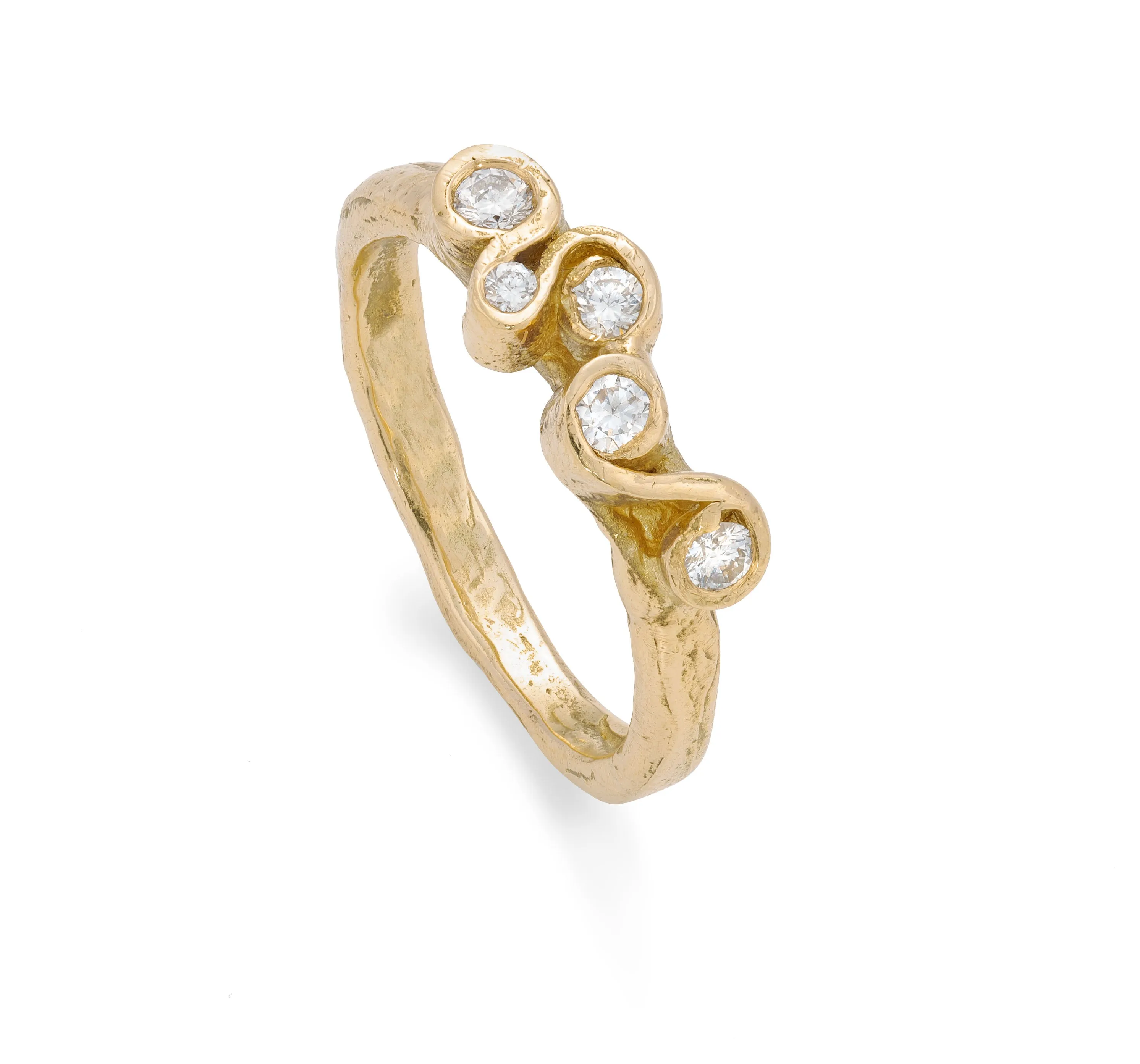 Crest White Corallina Ring