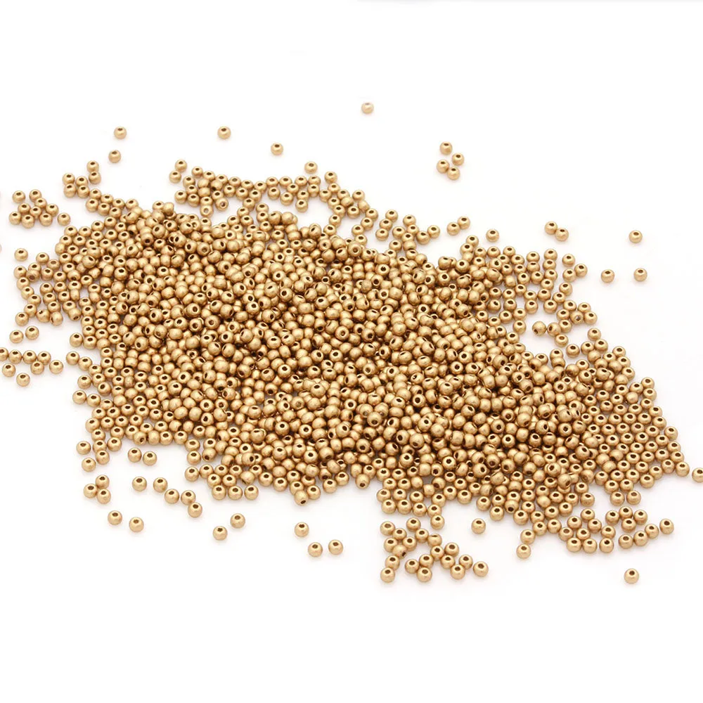 Czech Matte Metallic Gold Rocaille/Seed 11/0 - Pack of 50g