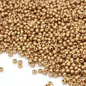 Czech Matte Metallic Gold Rocaille/Seed 11/0 - Pack of 50g