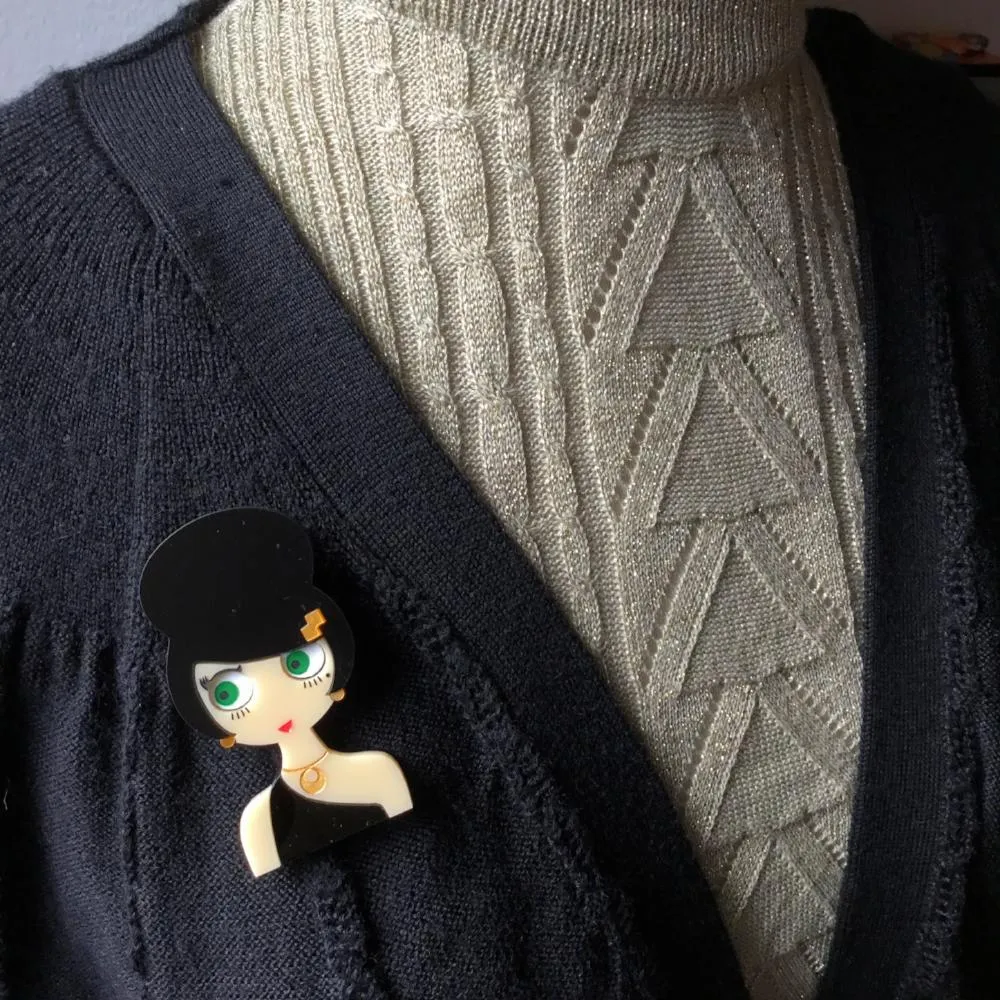 DAPHNE Acrylic Brooch, Limited & numbered November Edition