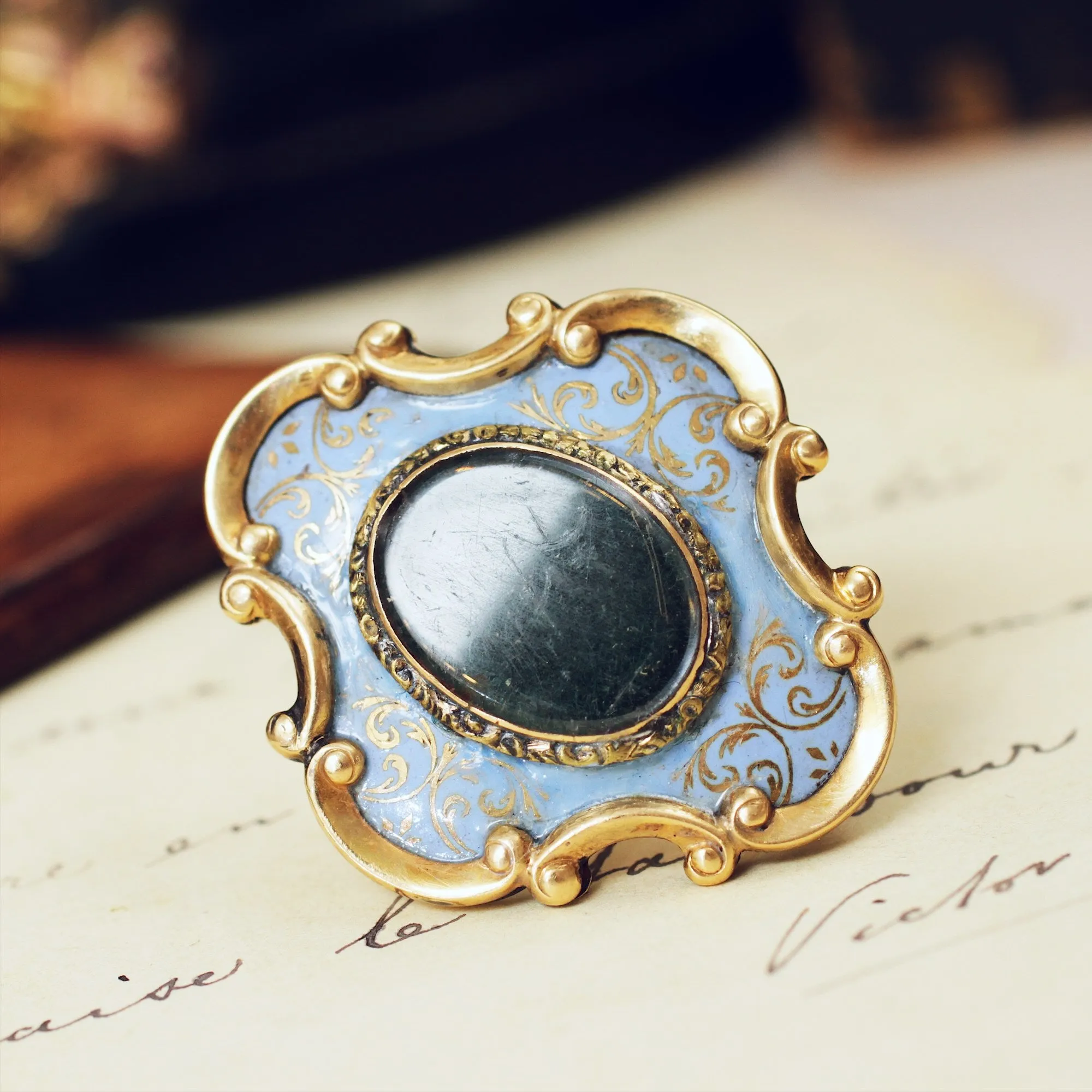 Dearest Antique Sentimental Victorian Brooch