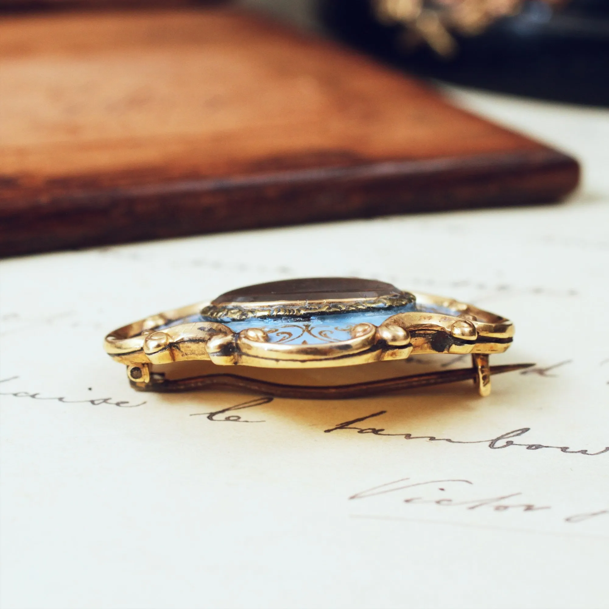 Dearest Antique Sentimental Victorian Brooch