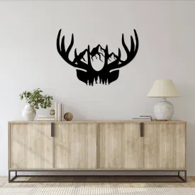 Deer Antlers - Metal Wall Art