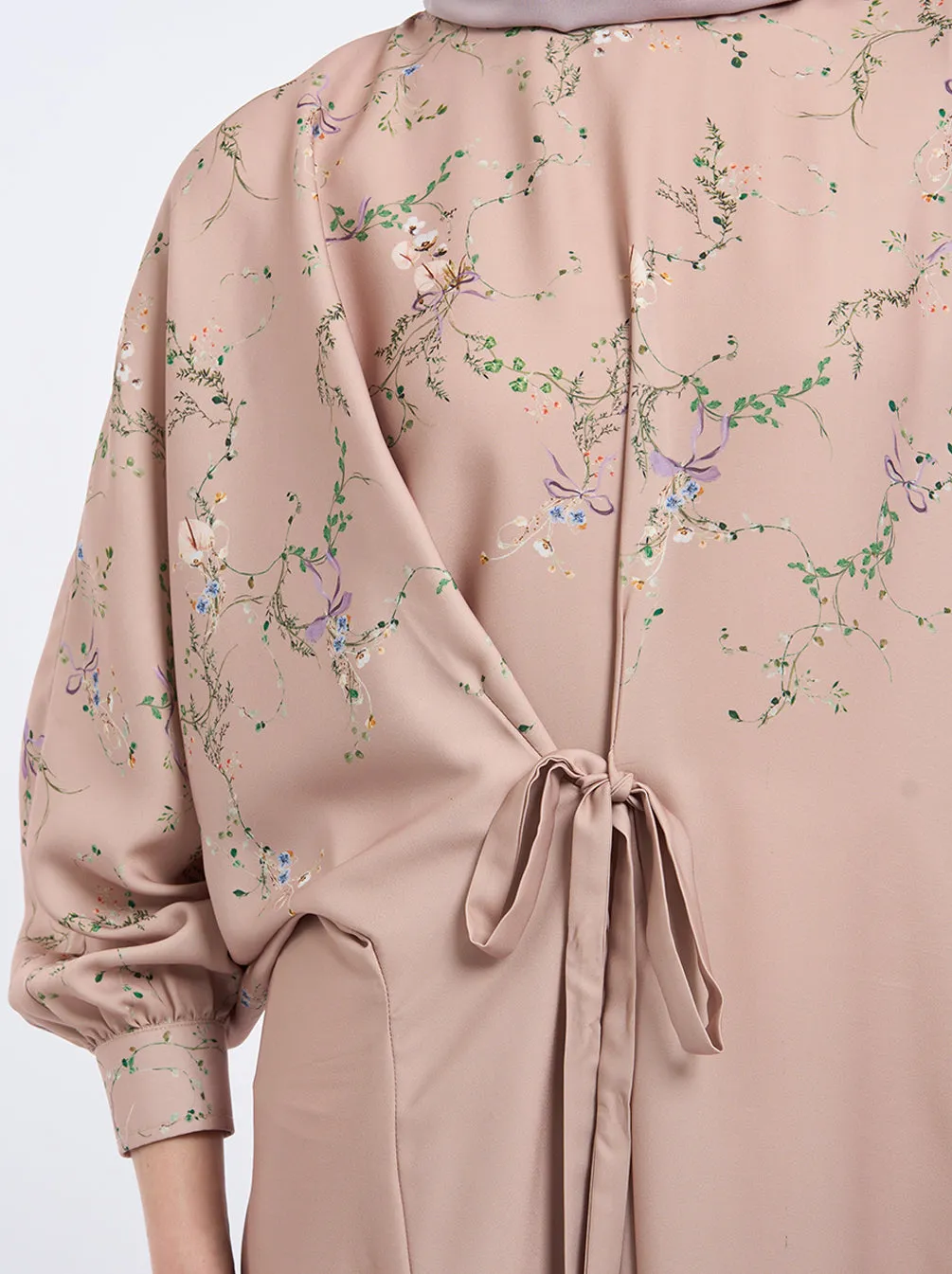 DERA RIBBON KAFTAN MAUVE