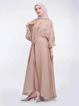 DERA RIBBON KAFTAN MAUVE