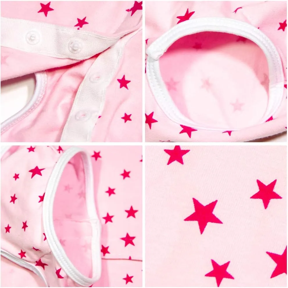 Dogs Recovery Suit Post Surgery Shirt for Puppy, Wound Protective Clothes for Little Animals(Pink Stars-s)