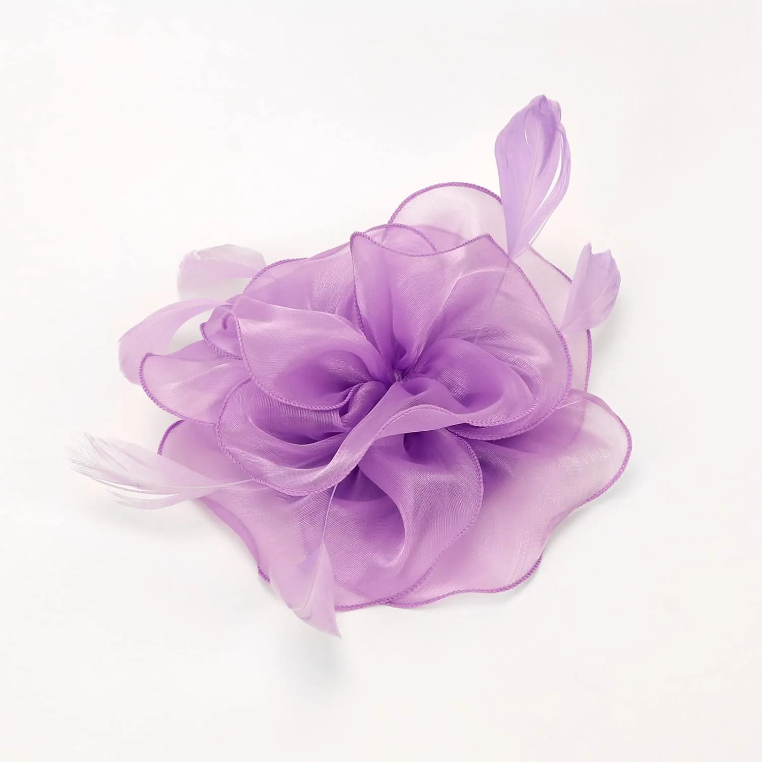 DRESHOW Fascinators Hat Tea Party Headwear Ribbons Feathers on a Headband and a Clip for Girls and Women