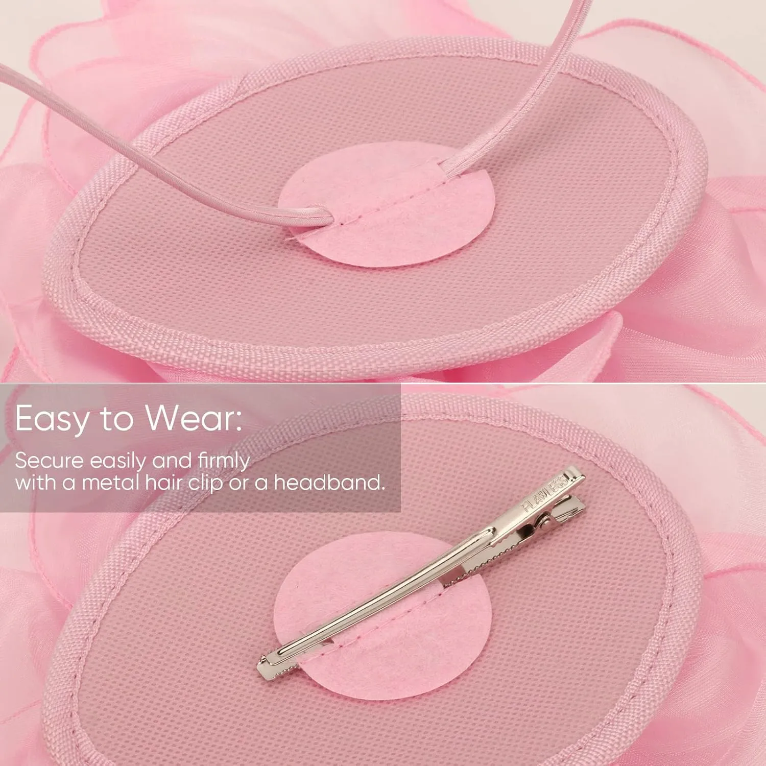 DRESHOW Fascinators Hat Tea Party Headwear Ribbons Feathers on a Headband and a Clip for Girls and Women