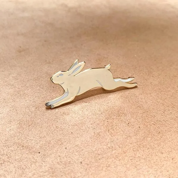 Eradura Golden Rabbit Pin