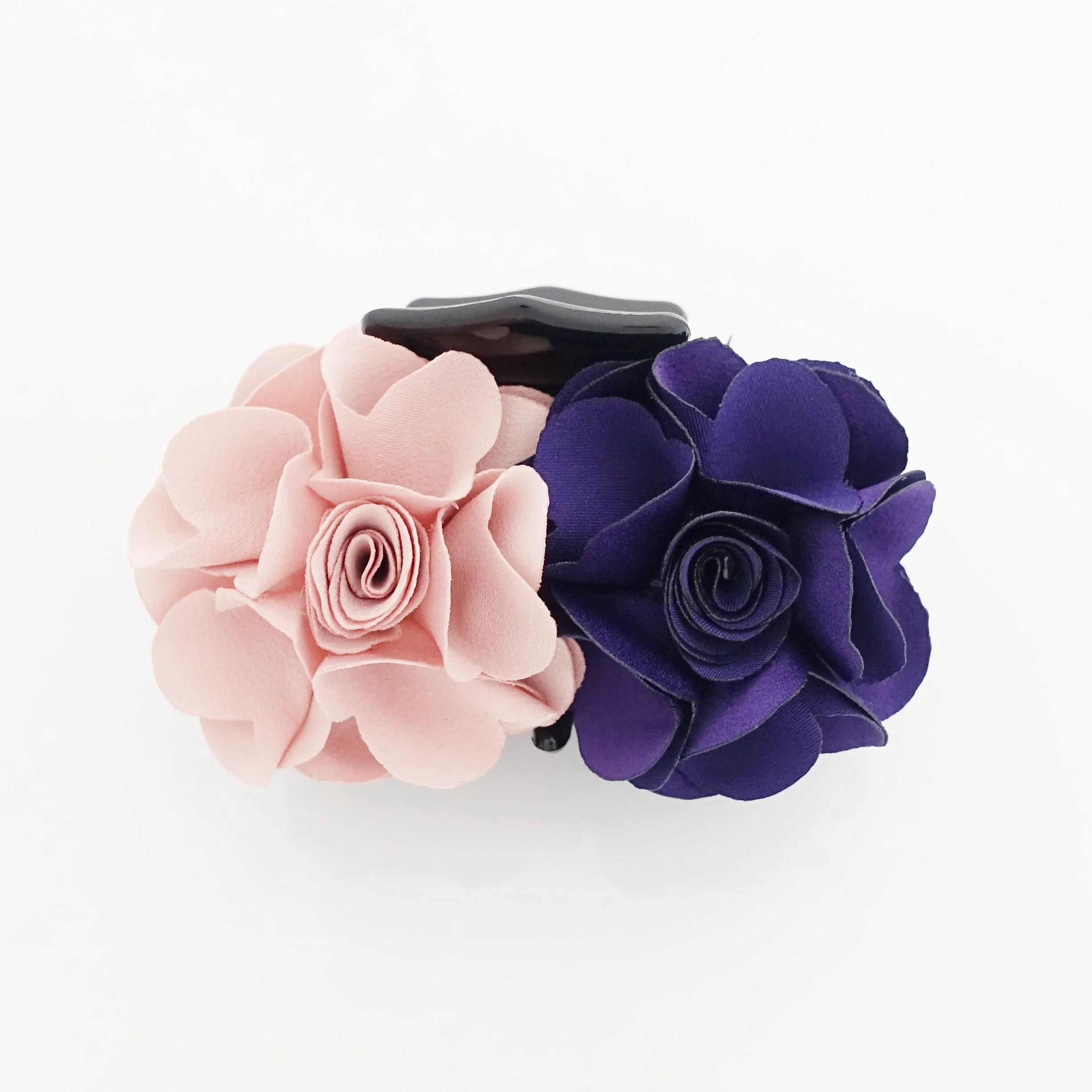 Flower Decorative Hair Jaw Claw Two Flower Hydrangea Flower Hair Clamp Women Hair Clip