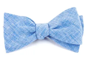 Freehand Solid Light Blue Bow Tie