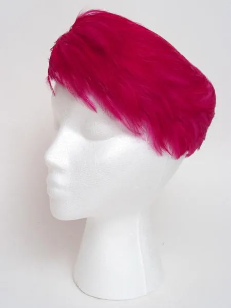 Fuchsia Feather Pillbox