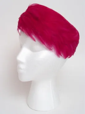 Fuchsia Feather Pillbox