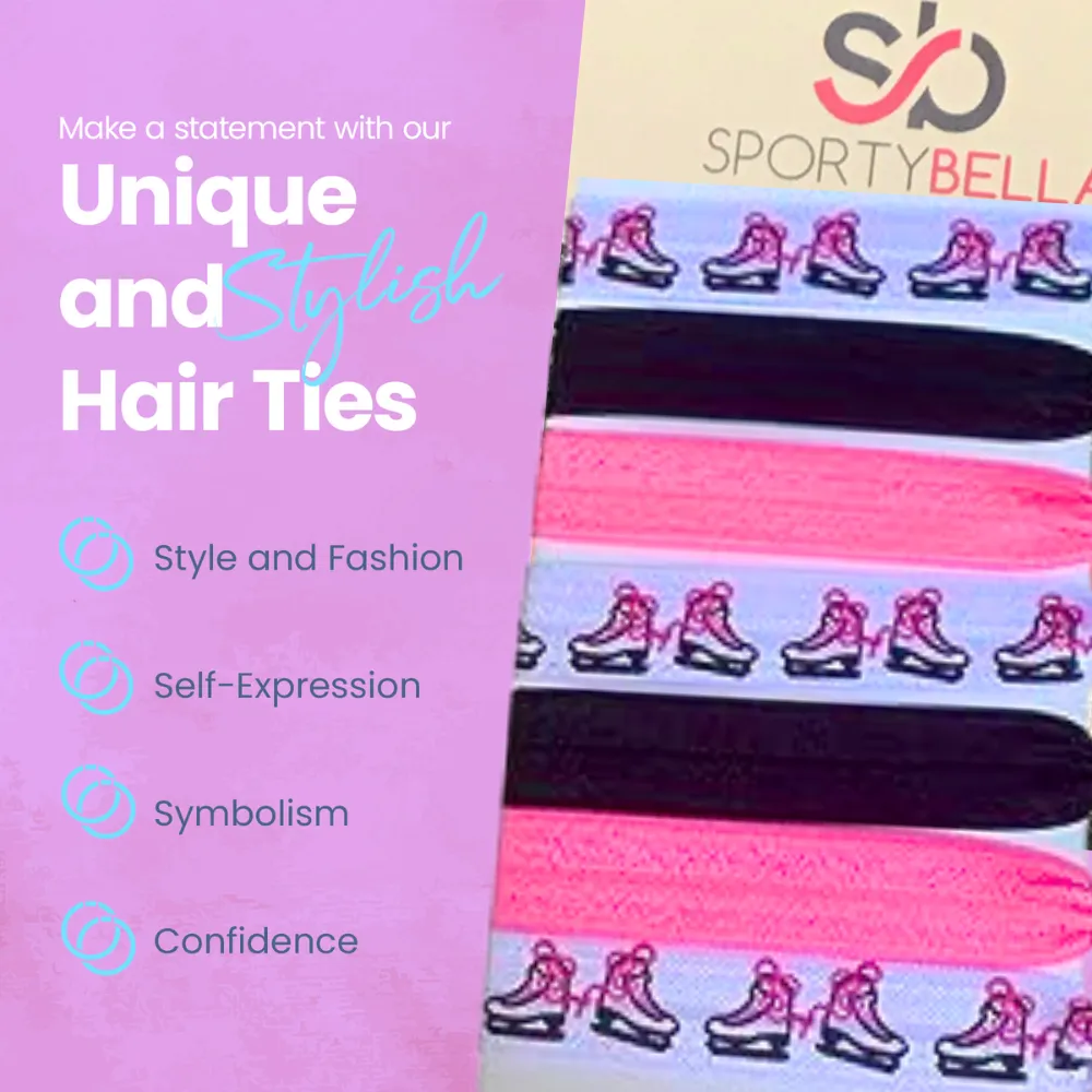 Girls Figure Skating Hair Ties Set
