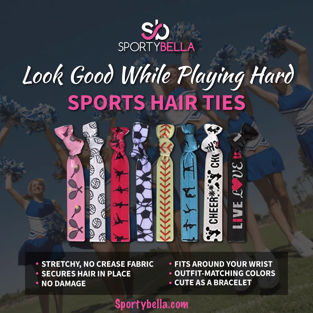 Girls Figure Skating Hair Ties Set