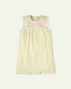 Green Seersucker Dress