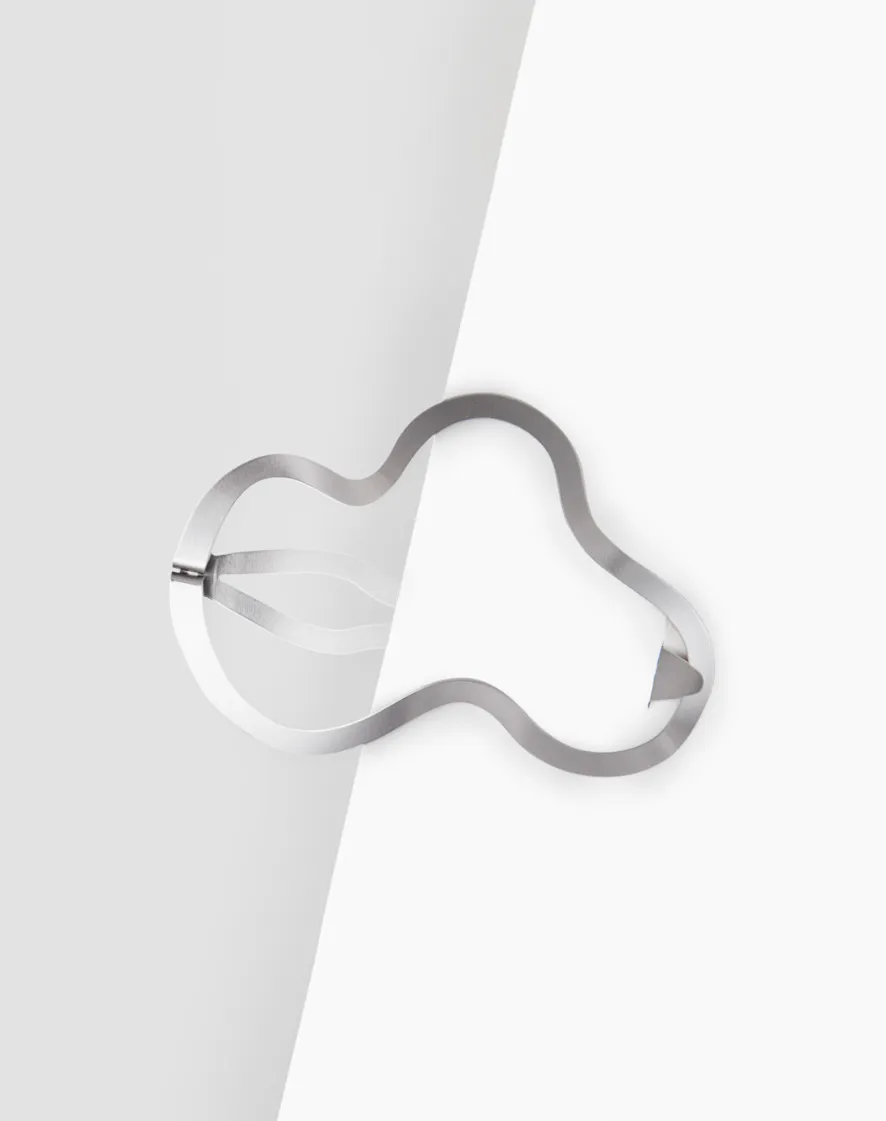 Greta hair-clip, silver