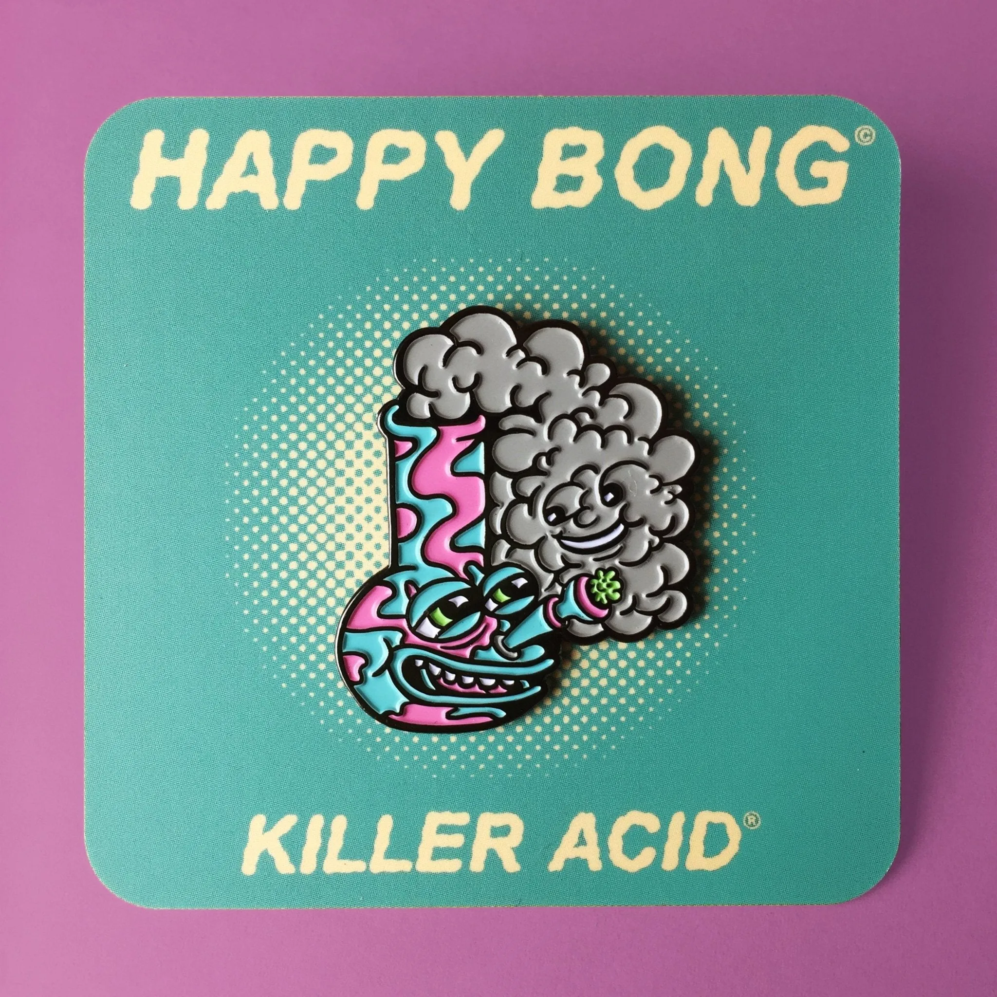 Happy & Sad Bong Pins