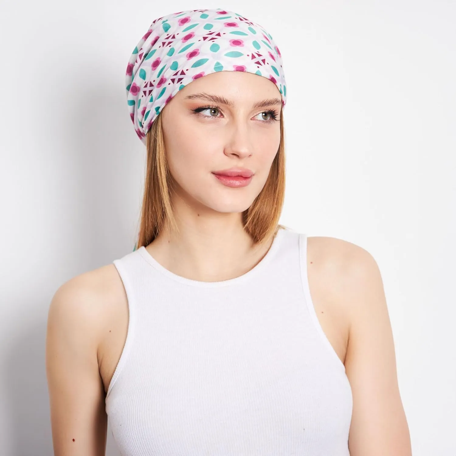 Headwear Pre Tied Head Scarves for Patterned Women Featuring | Soft Chemo Head Wear Headcover Ready Headwear