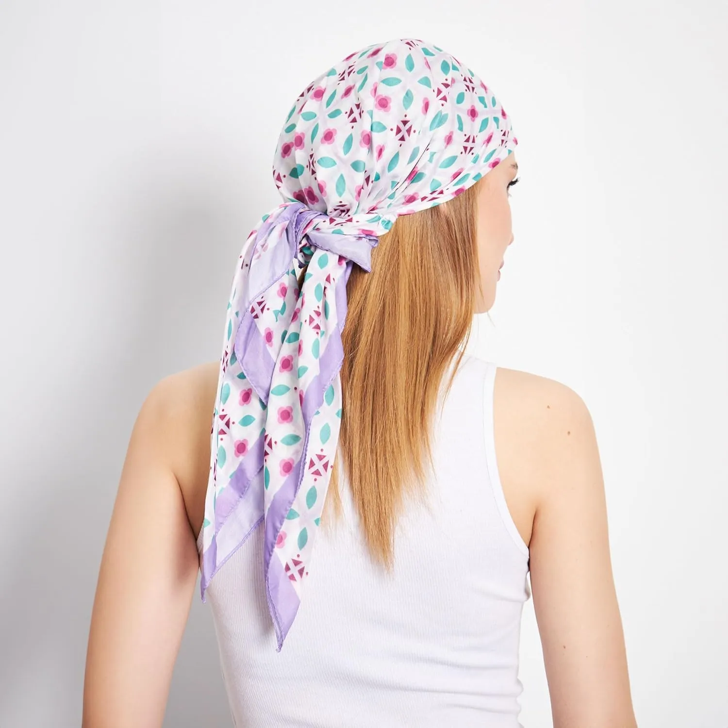 Headwear Pre Tied Head Scarves for Patterned Women Featuring | Soft Chemo Head Wear Headcover Ready Headwear