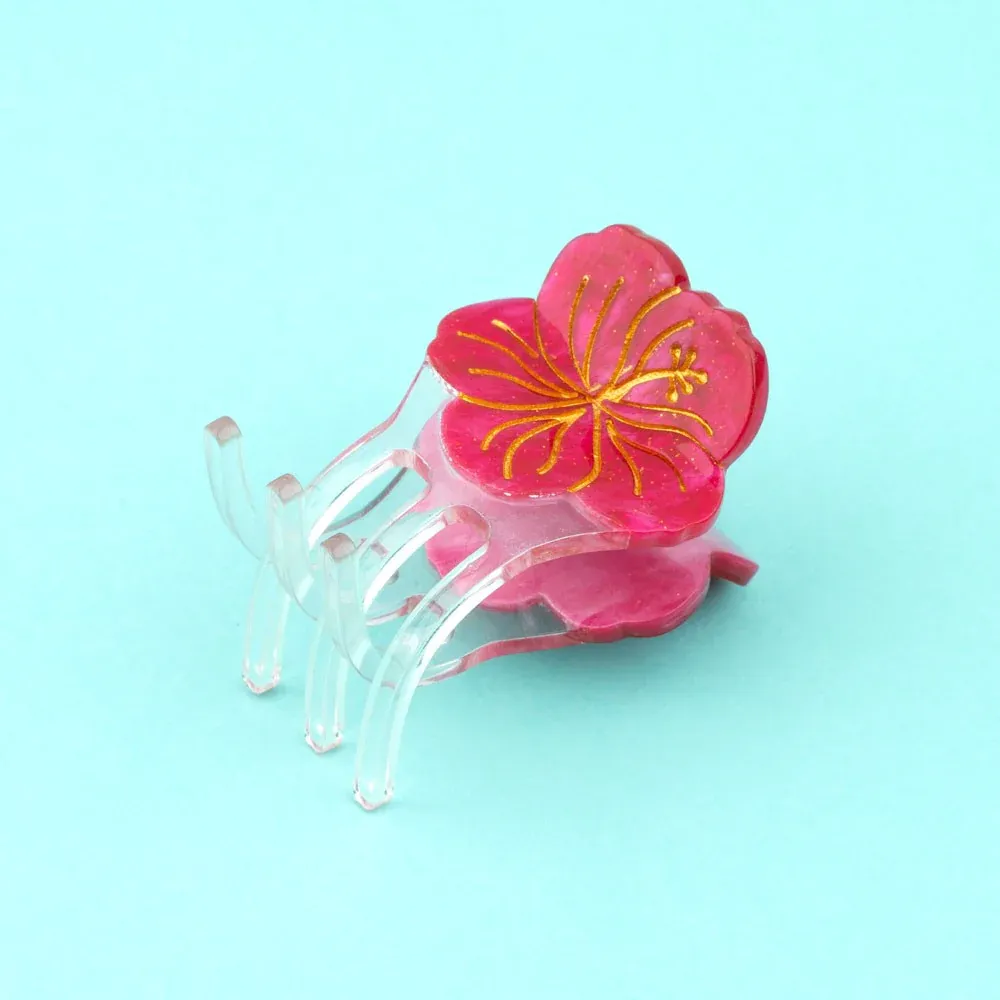 Hibiscus Mini Hair Claw