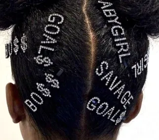 IN STOCK BLING HAIR PINS - BOLD FONT