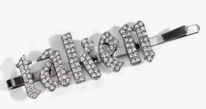 IN STOCK BLING HAIR PINS - GIRLY FONT