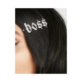 IN STOCK BLING HAIR PINS - GIRLY FONT