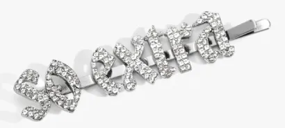 IN STOCK BLING HAIR PINS - GIRLY FONT