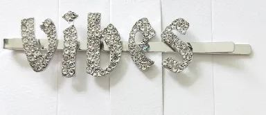 IN STOCK BLING HAIR PINS - GIRLY FONT