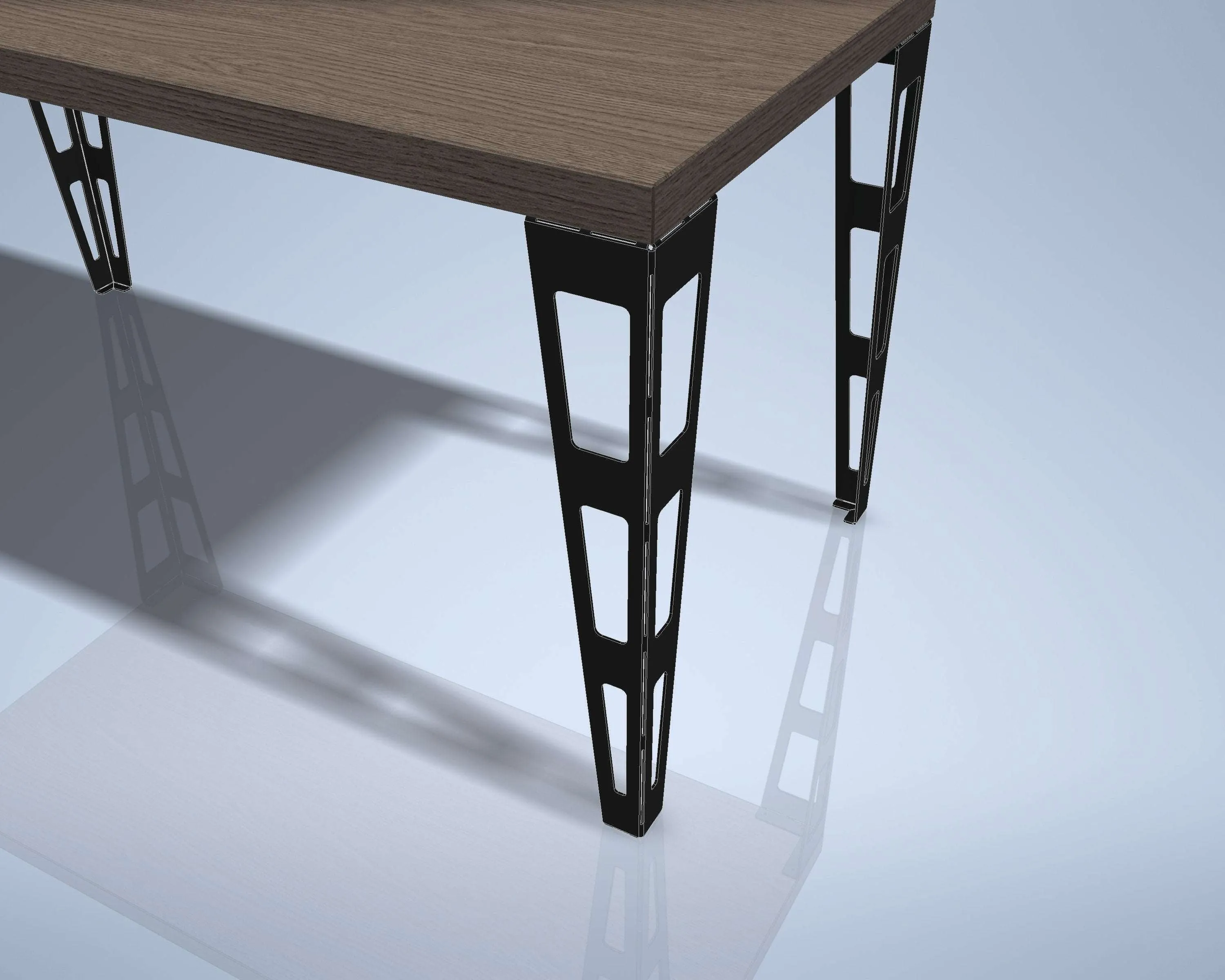 Industrial Style Table Metal Leg DXF/SVG Files for CNC Laser/Plasma Cutting. Height 700 mm / 27.5"