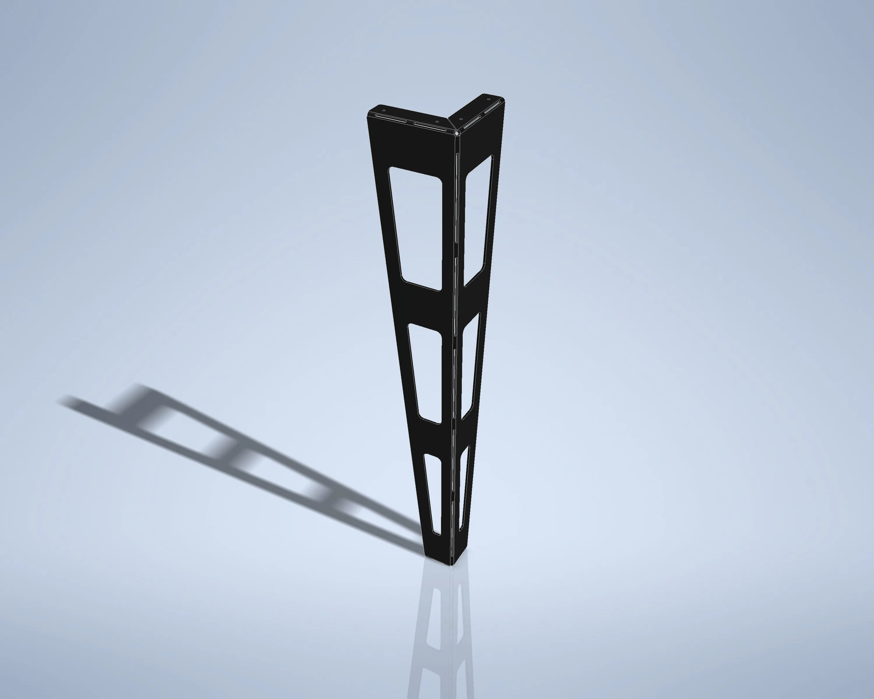 Industrial Style Table Metal Leg DXF/SVG Files for CNC Laser/Plasma Cutting. Height 700 mm / 27.5"