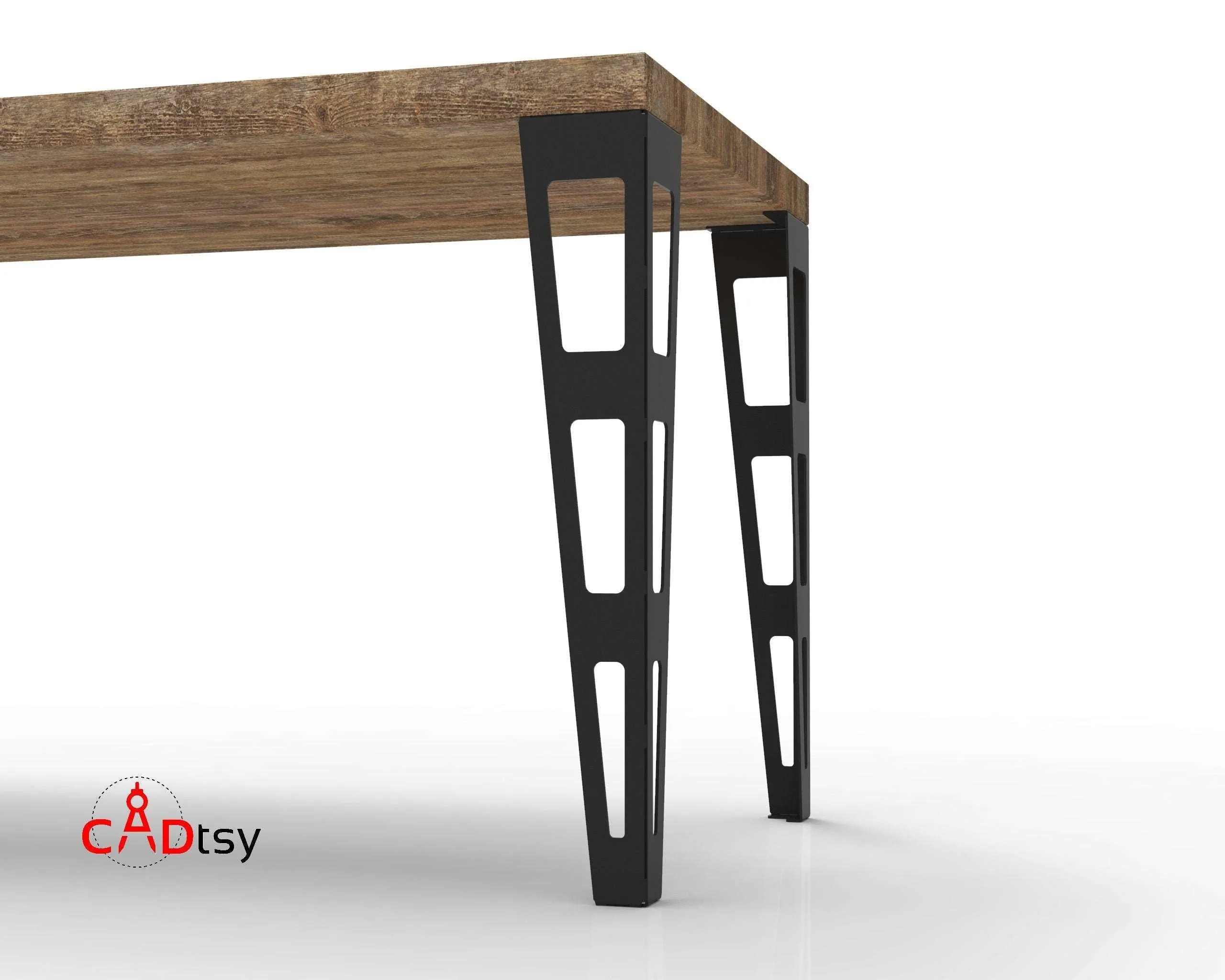 Industrial Style Table Metal Leg DXF/SVG Files for CNC Laser/Plasma Cutting. Height 700 mm / 27.5"