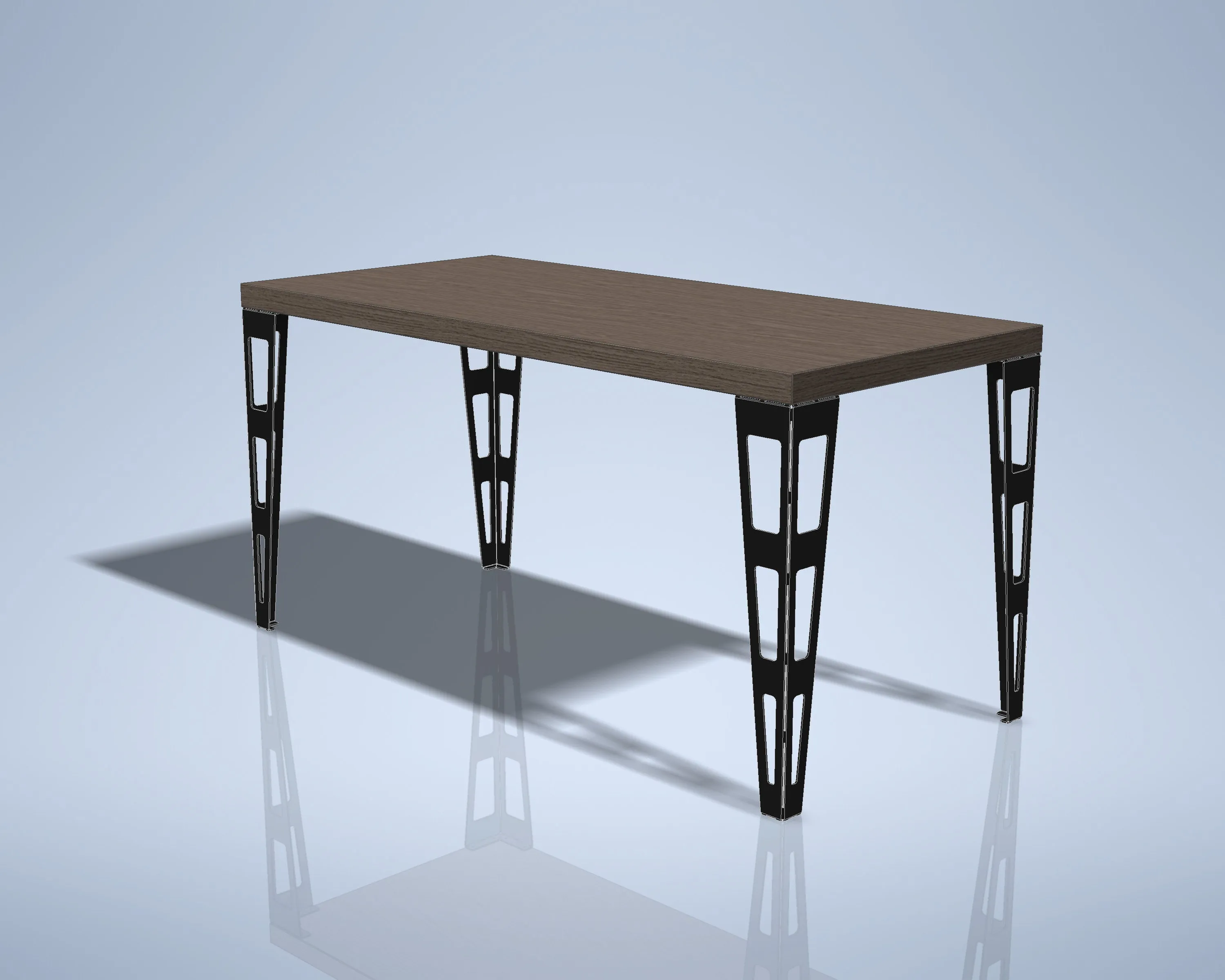 Industrial Style Table Metal Leg DXF/SVG Files for CNC Laser/Plasma Cutting. Height 700 mm / 27.5"