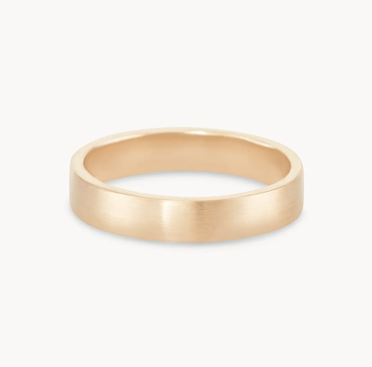 infinity love wedding band set of 2 brushed - 14k yellow gold