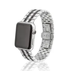 Juuk Brushed Two-Tone Black Locarno Apple Watch Band 42mm/ 45mm