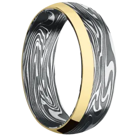 Kinetic with Acid Finish and 14K Yellow Gold Inlay