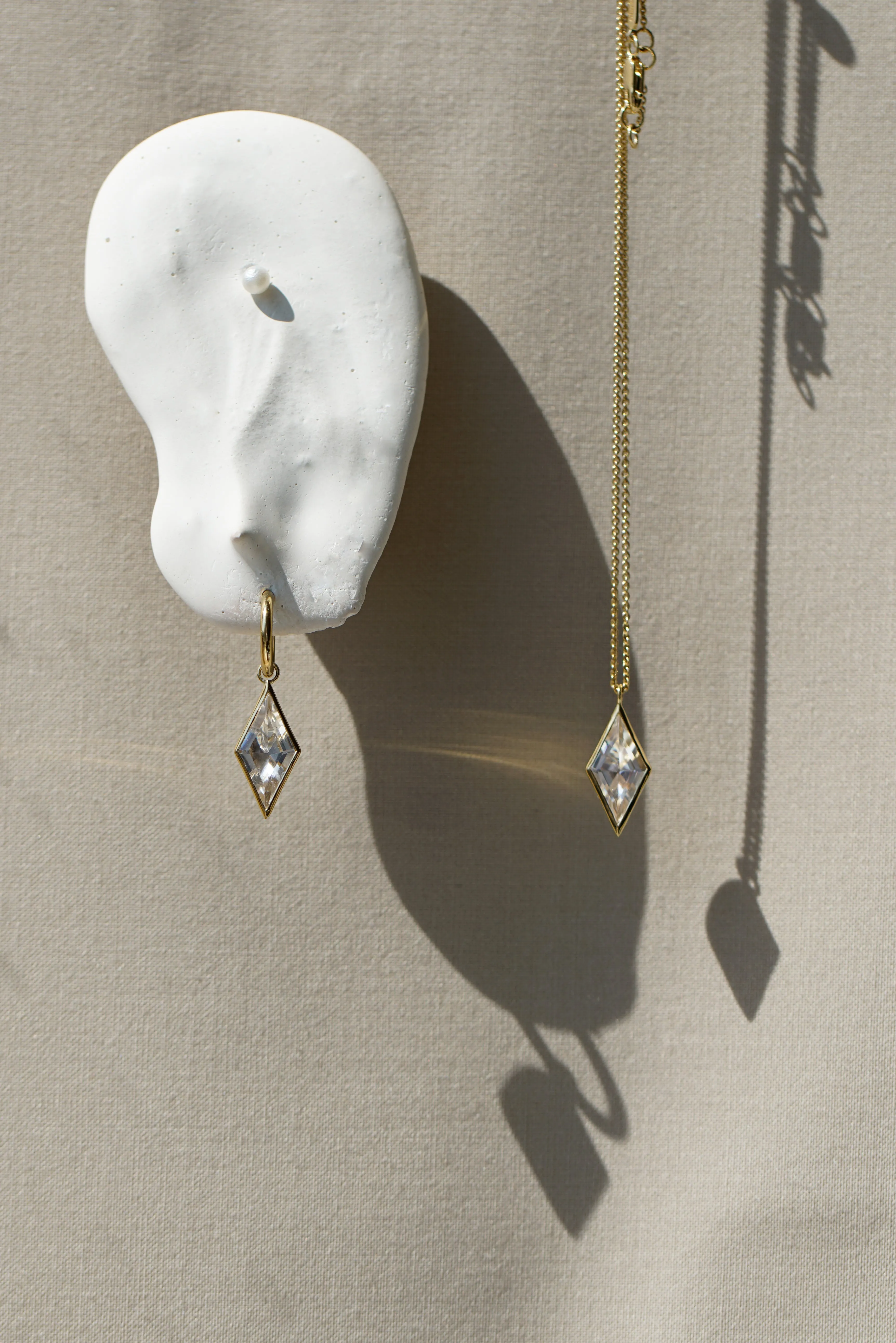 Kite Quartz Drop Earrings