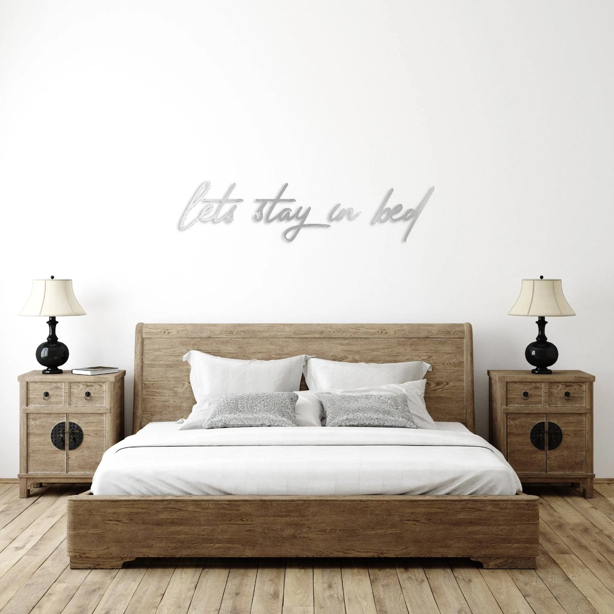 Let's Stay In Bed - Metal Wall Art