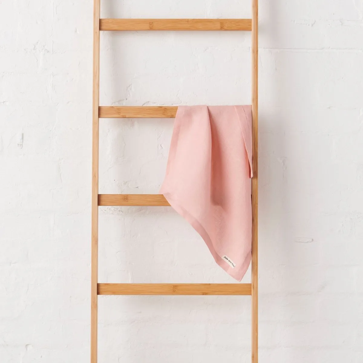 Linen Tea Towel - Dusty Pink