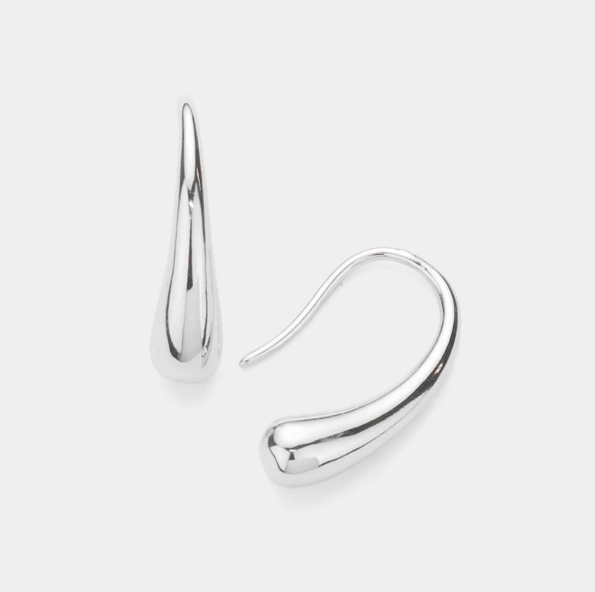 Metal Teardrop Earrings