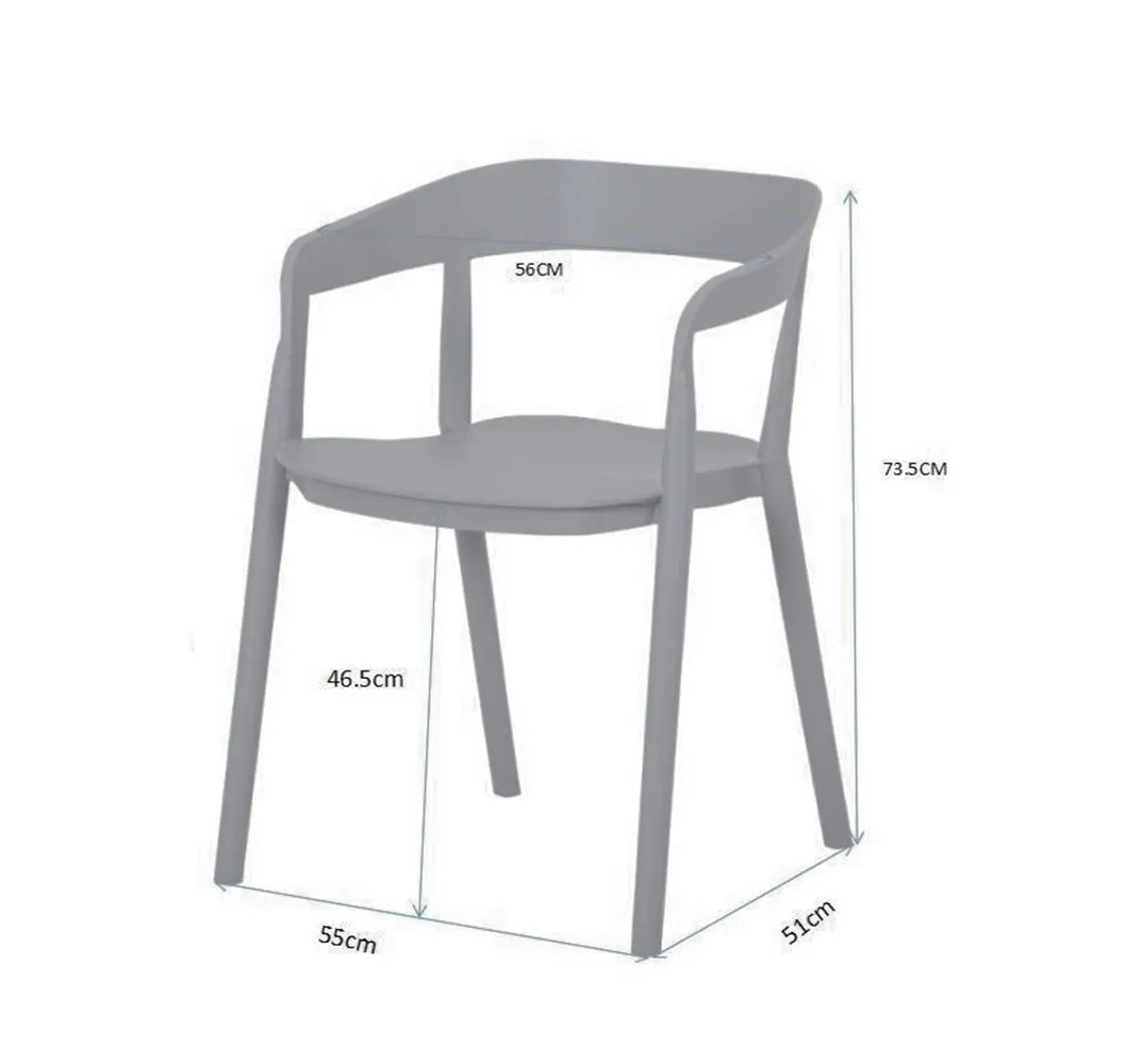 MILLS - Grey Armchair