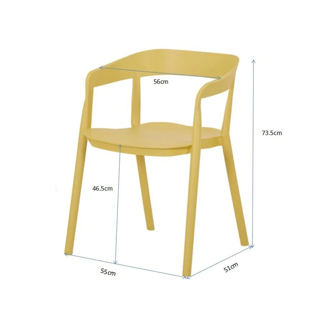 MILLS - Yellow Armchair