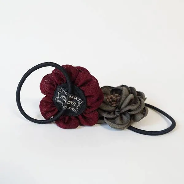 mini flower hair elastic Stamen Flower Ponytail Holder Decorative hair tie Women Hair Accessories
