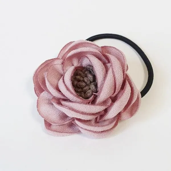 mini flower hair elastic Stamen Flower Ponytail Holder Decorative hair tie Women Hair Accessories