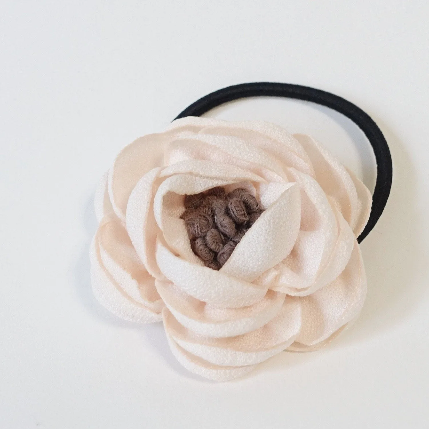 mini flower hair elastic Stamen Flower Ponytail Holder Decorative hair tie Women Hair Accessories