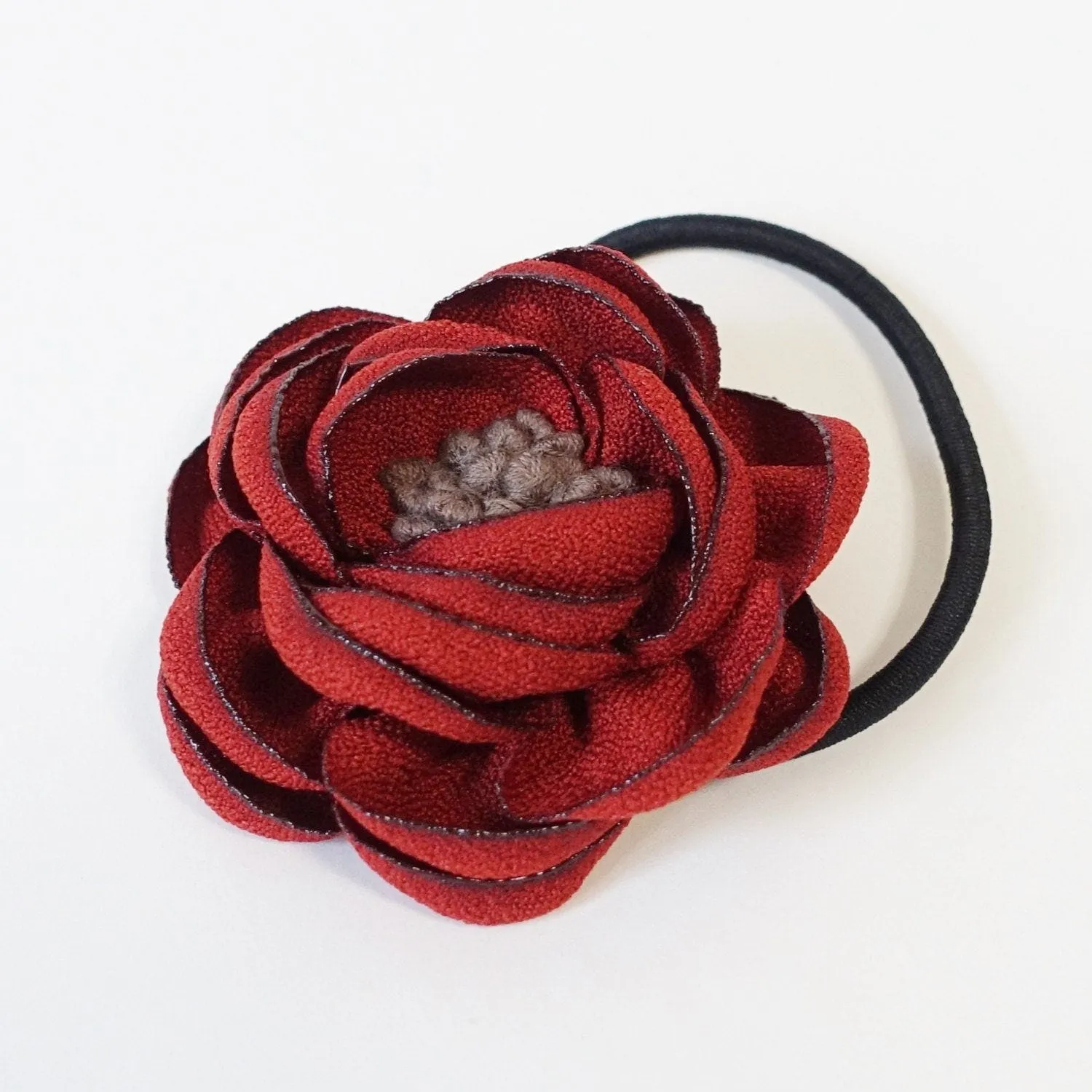 mini flower hair elastic Stamen Flower Ponytail Holder Decorative hair tie Women Hair Accessories
